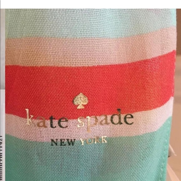 NWT Kate Spade Cape Stripe Oblong Scarf/Shawl!! - Picture 7 of 8